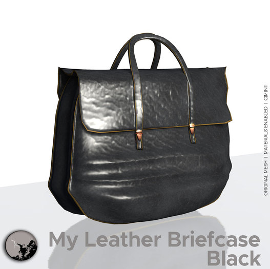 *PC* My leather briefcase Black (unpacked)