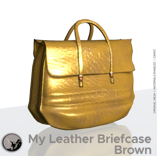 *PC* My leather briefcase Brown