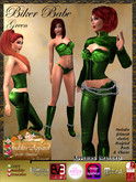 *Goddess* Biker Babe Green