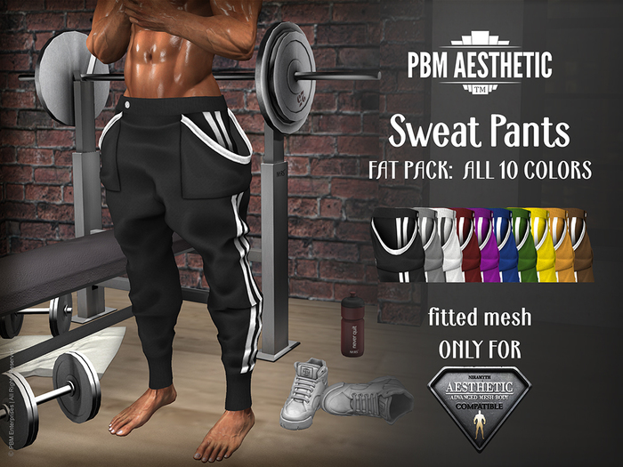 PBM Aesthetic [Sweat Pants] 10 Colors Fat Pack - Niramyth Aesthetics only