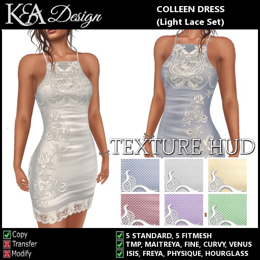 K&A Design Colleen Dress (Light Lace Set)