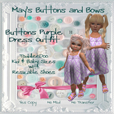 MBB * Buttons Purple Dress Outfit (K&B)