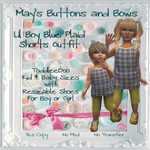 MBB * Lil Boy Blue Shorts Outfit (K&B)