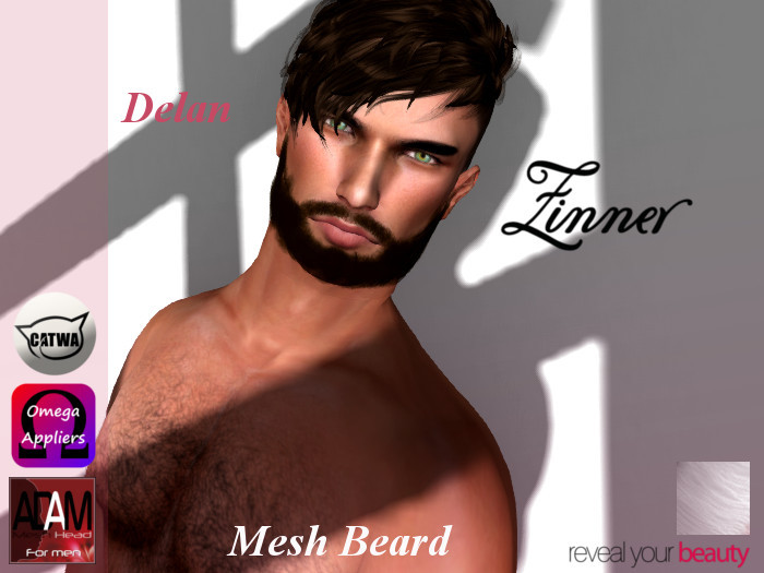 >Zinner< Delan Mesh Beard (White)