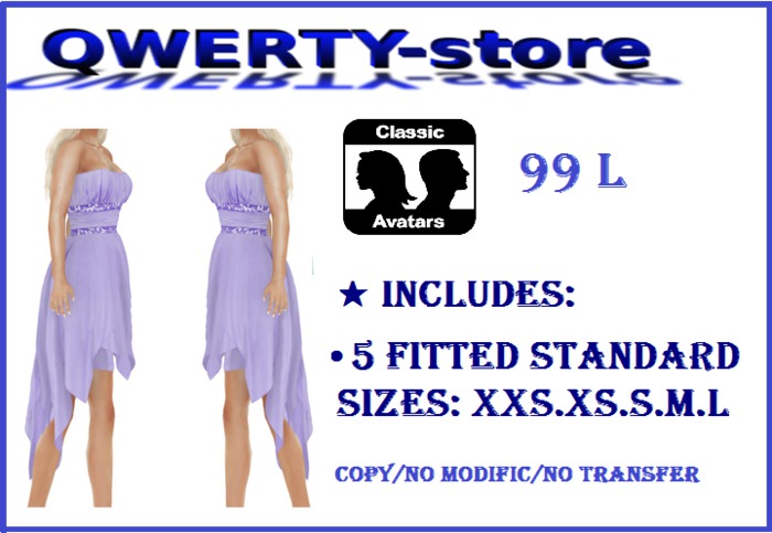 QWERTY-store FAIRY DRESS PURPLE