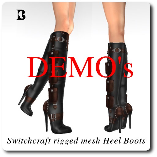 Blackburns Switchcraft Steampunk Heel Boots DEMO