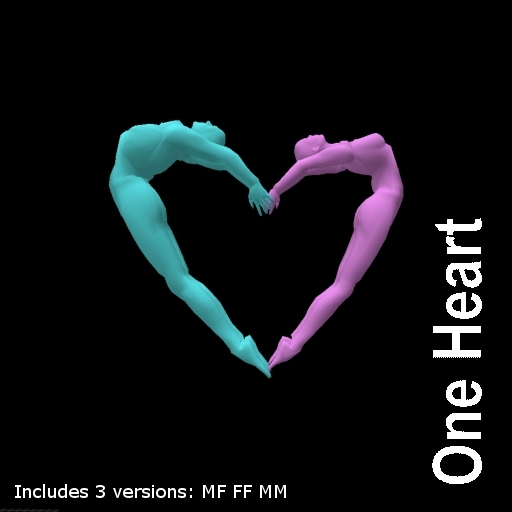 One Heart Couple Pose Ball Set