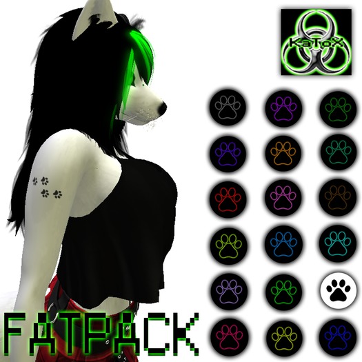 [KaToX] DSD Pawprints Tattoo FATPACK