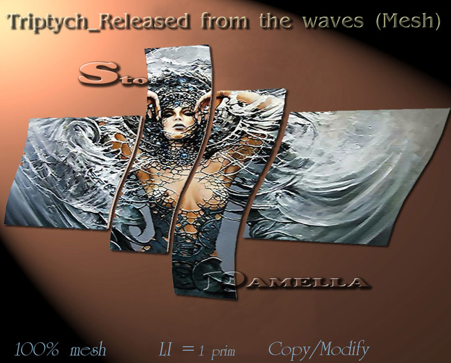 Triptych_Released from the waves (Mesh)