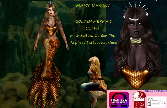 Golden Mermaid Outfit