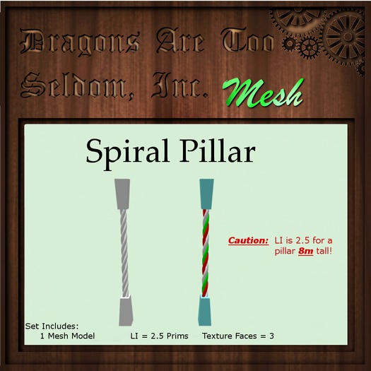 DATSI Mesh - Spiral Pillar Set