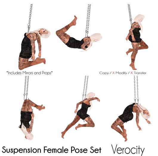 Verocity - Suspension Female Pose Set