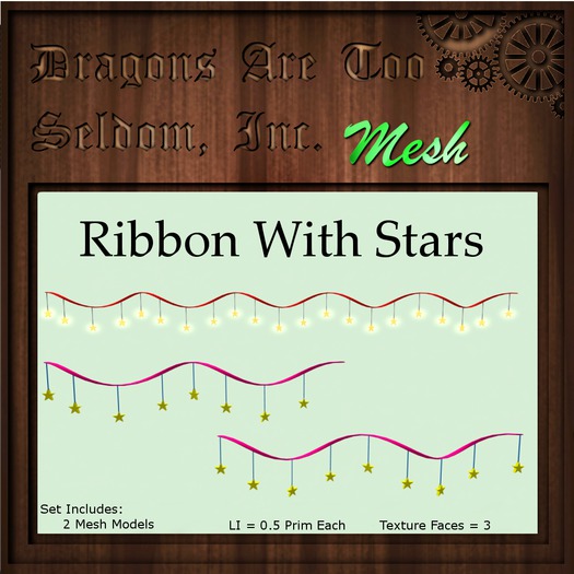 DATSI Mesh - Ribbon With Stars Set