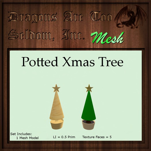 DATSI Mesh - Potted Xmas Tree Set
