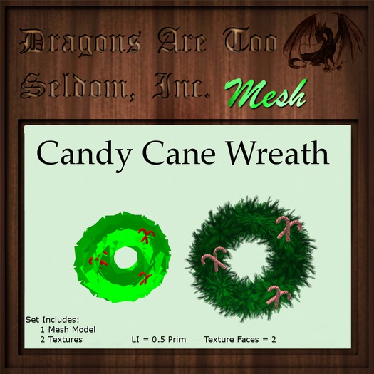 DATSI Mesh - Candy Cane Wreath Set