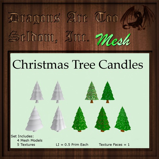 DATSI Mesh - Christmas Tree Candles Set