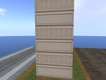 High Resolution Carved Stone Wall/ Column Section w/ Full Perm Texture Included 6403