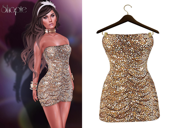 ::SC:: Rehxa Dress   GOLD