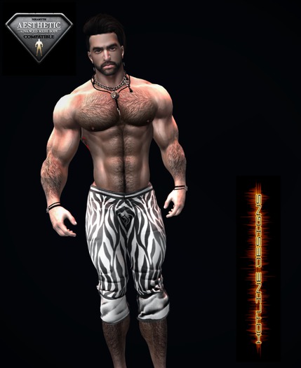 HOTLINE CAPRI PANTS ZEBRA