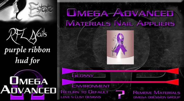 ~E~ RFL Purple Ribbon Nails - Omega HUD