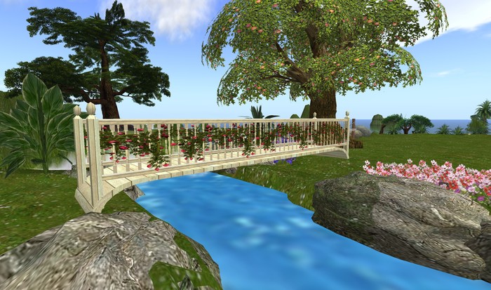 White Bridge with roses