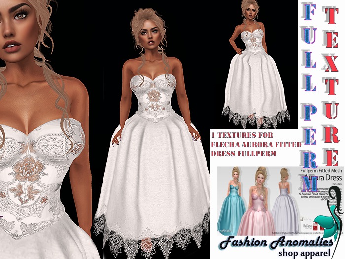 (1) textures for FLECHA Aurora Fitted Dress Fullperm