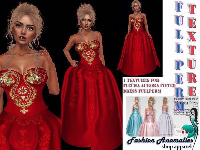 1 textures for FLECHA Aurora Fitted Dress Fullperm2