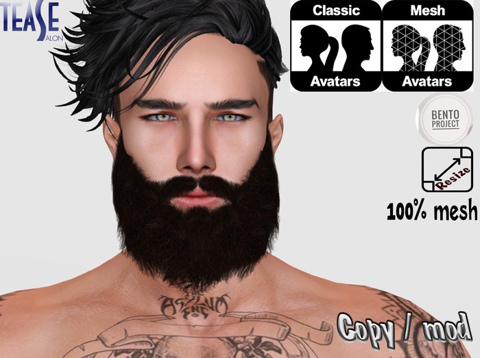 *TS* Beard Mesh - Dark