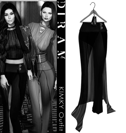 DEMO - D I R A M - KIMKY Pant&Skirt_ FittedMesh