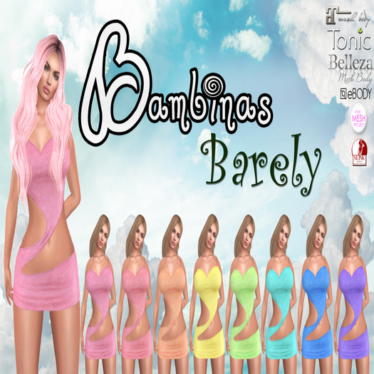 BAMBINAS BARELY DRESS **FATPACK**  !!PROMO PRICE!!
