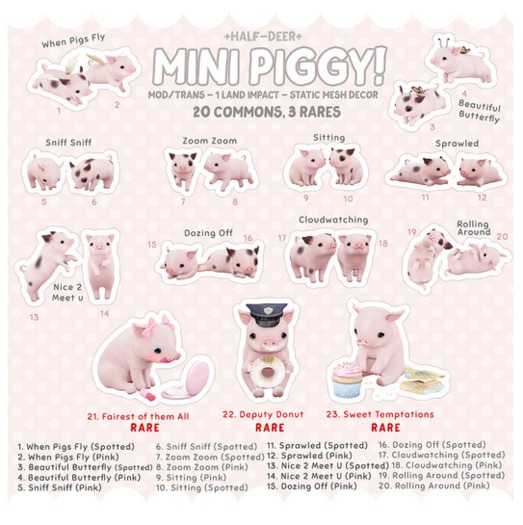 +Half-Deer+ Mini Piggy - Sniff Sniff (Spotted)