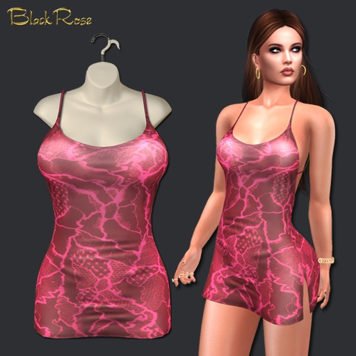 BlackRose Maya Mini Dress Snake