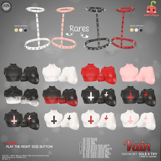 05[Cubic Cherry] {Vain} top (TMPm) red (BOX)