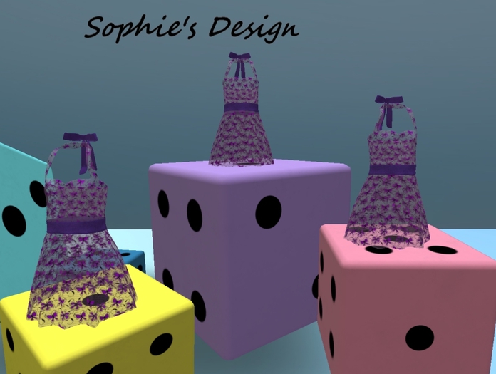 Sophie's SMB Lace Butterfly Purple dress