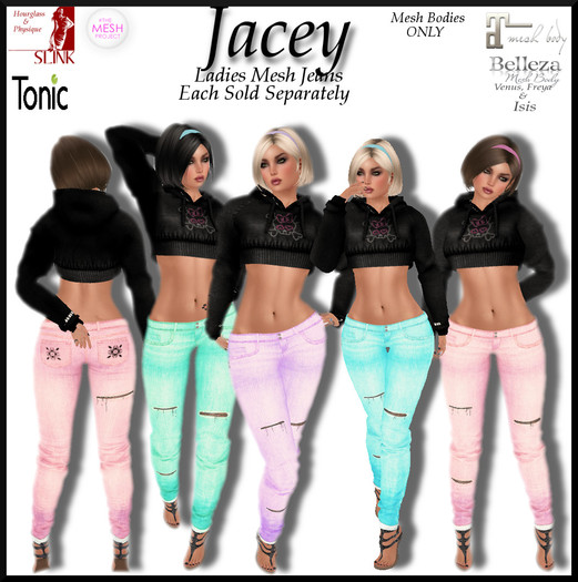 *Shae's Jacey- Ripped Jeans 1 Blue