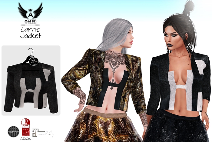 ::ALTER:: Carrie Jacket (Black & white) MAITREYA, SLINK
