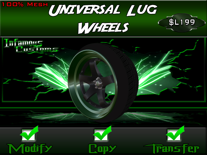 Universal Lug Wheels
