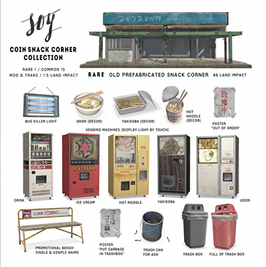 Soy. CSC - Old prefabricated snack corner - RARE