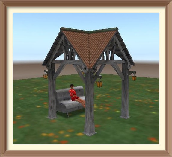 FCD Gazebo & Bench - Silver Birch - 6 LI - CM