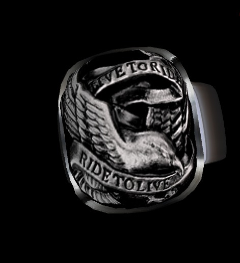 Men's Live To Ride/Ride To Live Ring