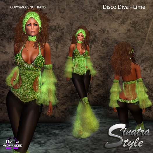 *SINATRA STYLE*  DISCO DIVA - Lime