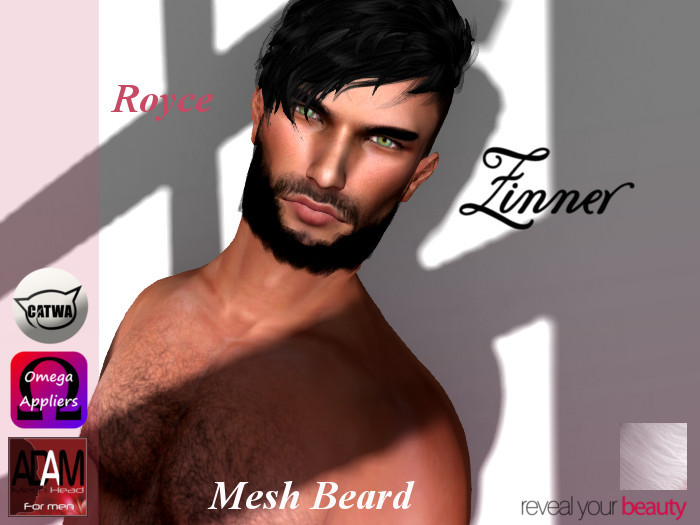>Zinner< Royce Mesh Beard (White)