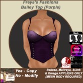 Freya's Fashions Bailey Top (Purple)