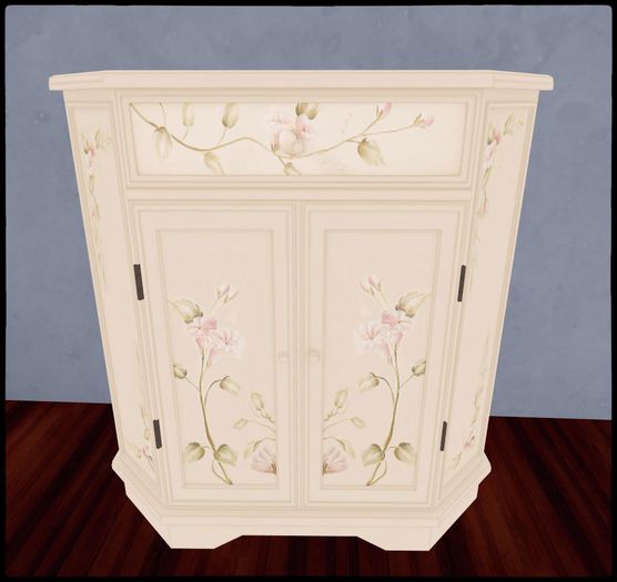 {Q-Essentials} Florence Floral Cabinet