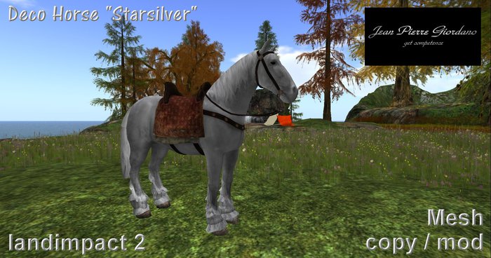 Deco Horse "Starsilver" mesh