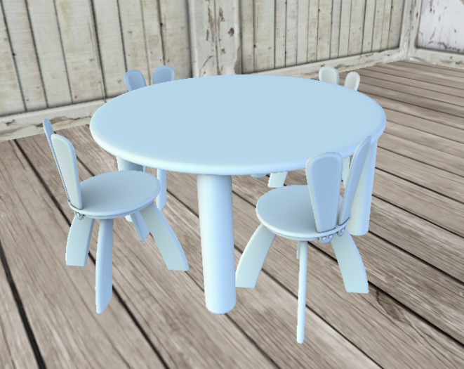 Pied Piper Blue Toddler Table & Chairs