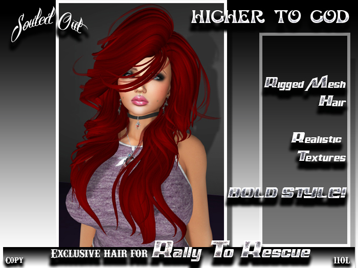 ::SOULED OUT:: EXCLUSIVE RTR HIGHER TO GOD HAIR REALLY RED