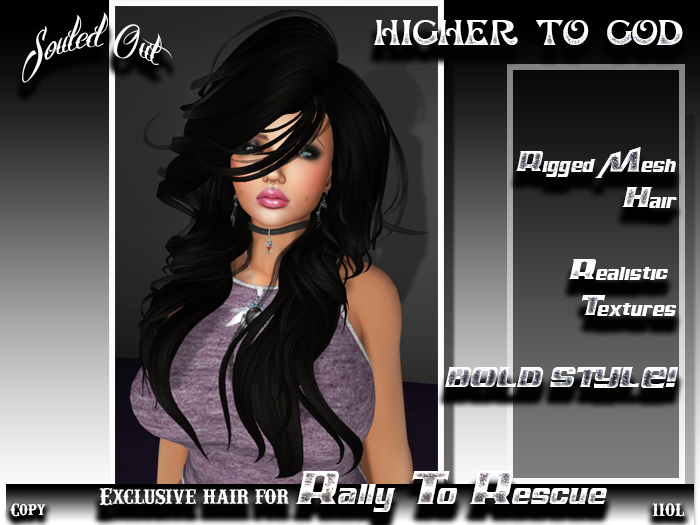 ::SOULED OUT:: EXCLUSIVE RTR HIGHER TO GOD HAIR BLACK