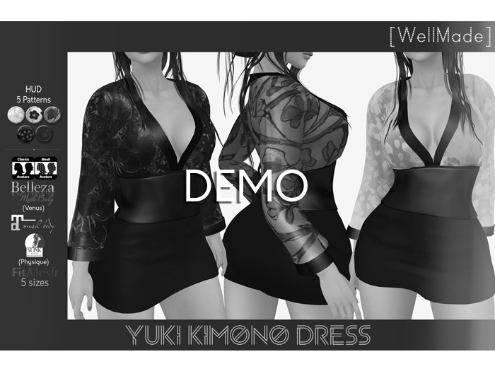 [WellMade] Yuki Kimono Dress DEMO
