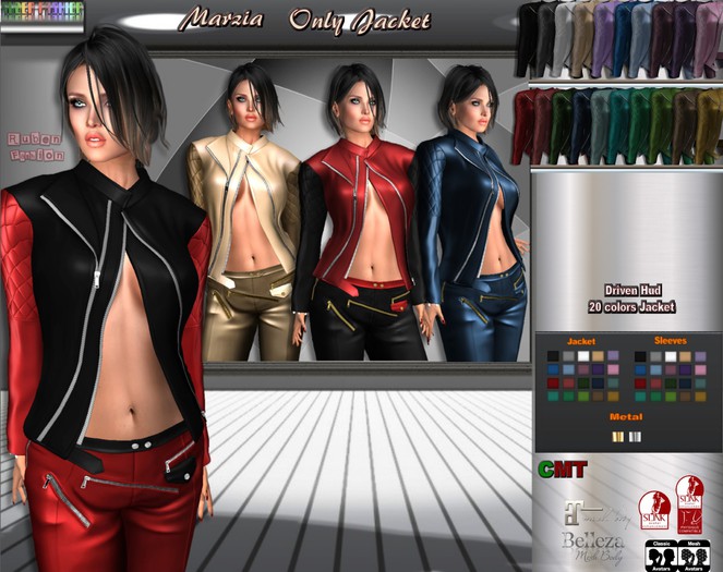 R.F. - Mesh line*MARZIA  Jacket with hud  box